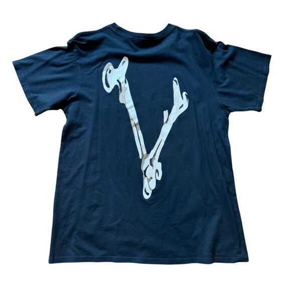 VLONE Black Skull T-Shirt Lost Bones Tee Black - Picture 6 of 8